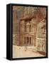 The Treasury, Petra, Jordan, Middle East-Julia Bayne-Framed Stretched Canvas