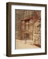 The Treasury, Petra, Jordan, Middle East-Julia Bayne-Framed Photographic Print