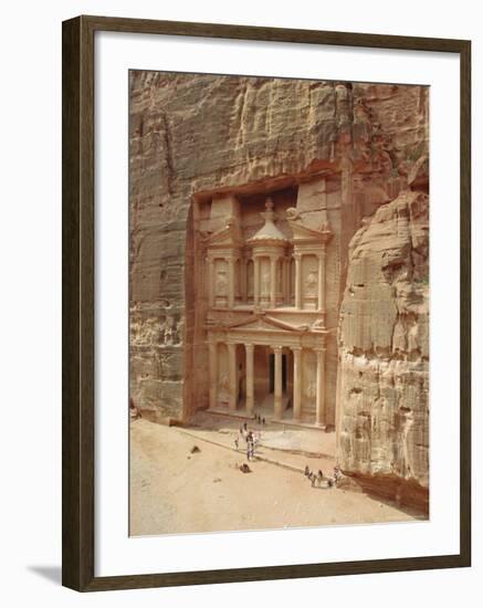 The Treasury, Petra, Jordan, Middle East-Julia Bayne-Framed Photographic Print