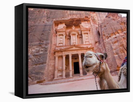 The Treasury, Petra, Jordan-Michele Falzone-Framed Stretched Canvas