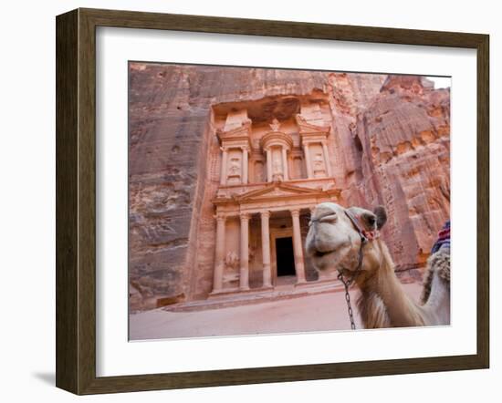 The Treasury, Petra, Jordan-Michele Falzone-Framed Photographic Print