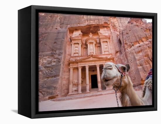 The Treasury, Petra, Jordan-Michele Falzone-Framed Stretched Canvas