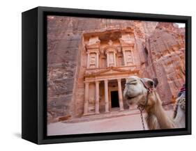 The Treasury, Petra, Jordan-Michele Falzone-Framed Stretched Canvas