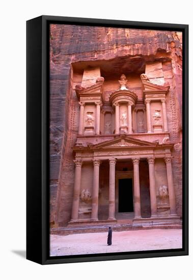 The Treasury, Petra, UNESCO World Heritage Site, Jordan, Middle East-Neil Farrin-Framed Stretched Canvas