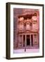 The Treasury, Petra, UNESCO World Heritage Site, Jordan, Middle East-Neil Farrin-Framed Photographic Print