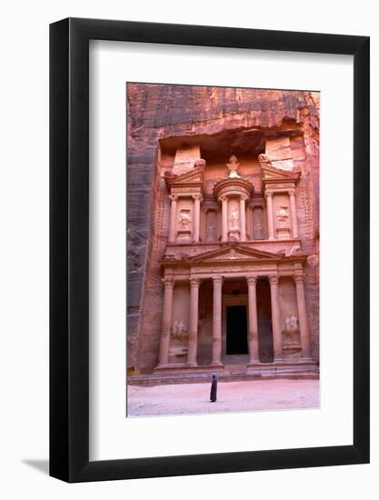 The Treasury, Petra, UNESCO World Heritage Site, Jordan, Middle East-Neil Farrin-Framed Photographic Print