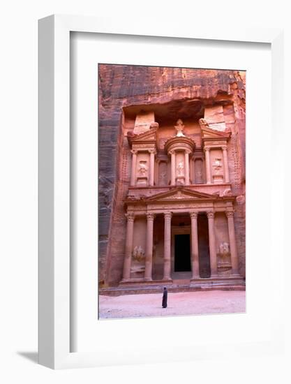 The Treasury, Petra, UNESCO World Heritage Site, Jordan, Middle East-Neil Farrin-Framed Photographic Print