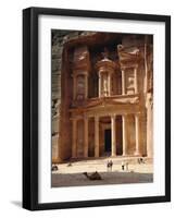 The Treasury, Rock Cut Building Dating from Nabatean Times, Petra, Jordan-G Richardson-Framed Photographic Print