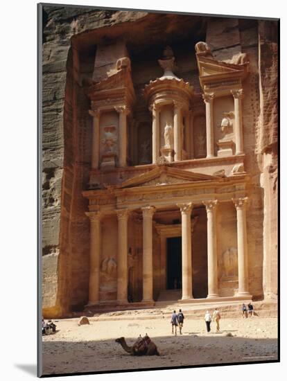 The Treasury, Rock Cut Building Dating from Nabatean Times, Petra, Jordan-G Richardson-Mounted Photographic Print