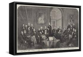 The Treaty of Commerce, 1860, Between France and England-null-Framed Stretched Canvas