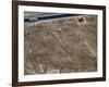 The Tree Geoglyph, aerial view, Nazca, UNESCO World Heritage Site, Ica Region, Peru, South America-Karol Kozlowski-Framed Photographic Print