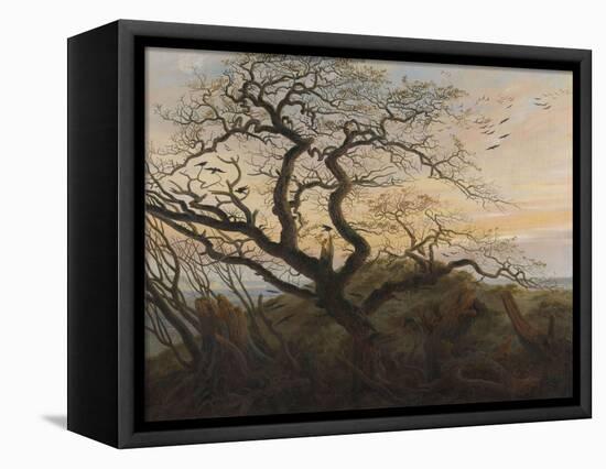 The Tree of Crows-Caspar David Friedrich-Framed Stretched Canvas