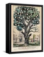 The Tree of Intemperance, Published by N. Currier, New York, 1849-Currier & Ives-Framed Stretched Canvas