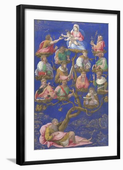 The Tree of Jesse, C.1535-Gerolamo Genga-Framed Giclee Print