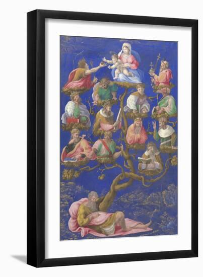 The Tree of Jesse, C.1535-Gerolamo Genga-Framed Giclee Print