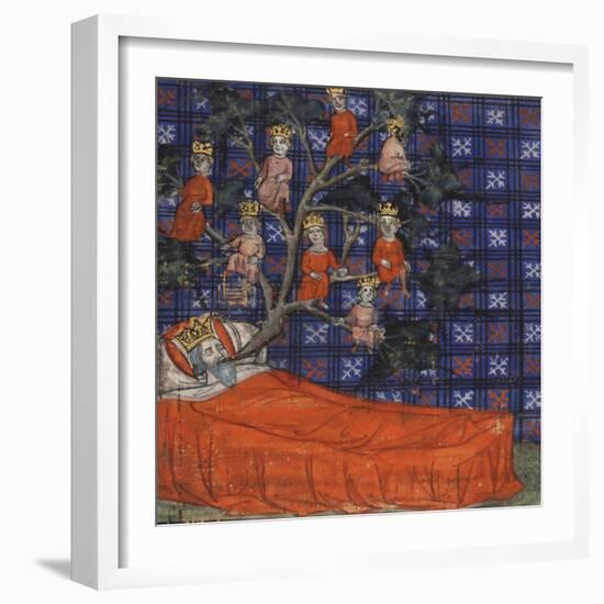 The Tree of Jesse (From the Bible Historiale by Guiart Des Moulin), 1400-1415-null-Framed Giclee Print