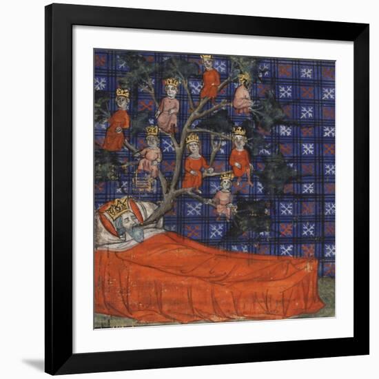 The Tree of Jesse (From the Bible Historiale by Guiart Des Moulin), 1400-1415-null-Framed Giclee Print