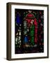 The Tree of Jesse Window, Detail Depicting Abbot Suger (circa 1081-1151) Giving a Window-null-Framed Giclee Print