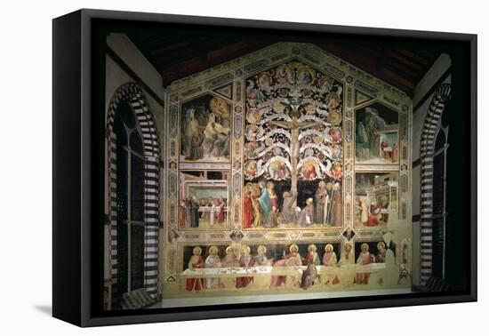 The Tree of Life and the Last Supper, 1360-Taddeo Gaddi-Framed Stretched Canvas