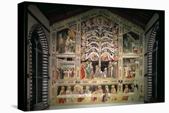 The Tree of Life and the Last Supper, 1360-Taddeo Gaddi-Stretched Canvas