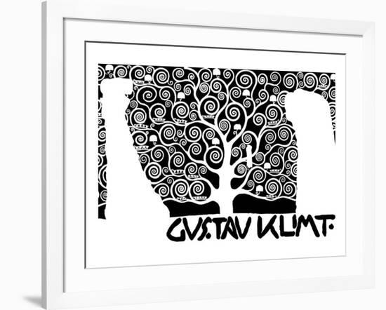 The Tree of Life (Kirie I)-Gustav Klimt-Framed Premium Giclee Print