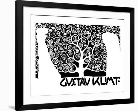 The Tree of Life (Kirie I)-Gustav Klimt-Framed Premium Giclee Print