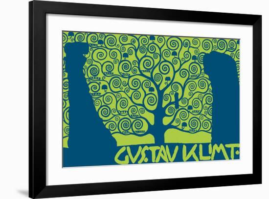 The Tree of Life (Kirie II)-Gustav Klimt-Framed Premium Giclee Print