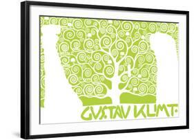 The Tree of Life (Kirie III-Gustav Klimt-Framed Premium Giclee Print