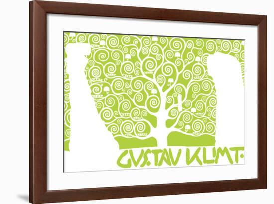 The Tree of Life (Kirie III-Gustav Klimt-Framed Premium Giclee Print