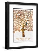 The Tree of Life Pastiche Marzipan-Gustav Klimt-Framed Premium Giclee Print