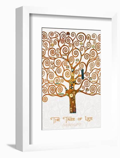 The Tree of Life Pastiche Marzipan-Gustav Klimt-Framed Premium Giclee Print