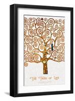 The Tree of Life Pastiche Marzipan-Gustav Klimt-Framed Premium Giclee Print