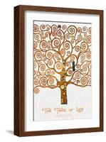 The Tree of Life Pastiche Marzipan-Gustav Klimt-Framed Premium Giclee Print