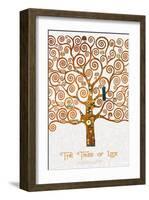 The Tree of Life Pastiche Marzipan-Gustav Klimt-Framed Premium Giclee Print