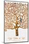 The Tree of Life Pastiche Marzipan-Gustav Klimt-Mounted Premium Giclee Print