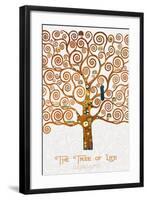 The Tree of Life Pastiche Marzipan-Gustav Klimt-Framed Premium Giclee Print