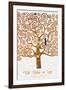 The Tree of Life Pastiche Marzipan-Gustav Klimt-Framed Premium Giclee Print