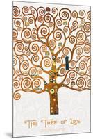 The Tree of Life Pastiche Marzipan-Gustav Klimt-Mounted Premium Giclee Print