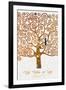 The Tree of Life Pastiche Marzipan-Gustav Klimt-Framed Premium Giclee Print