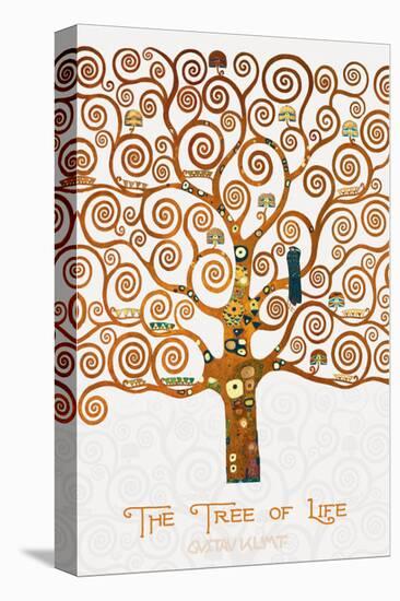 The Tree of Life Pastiche Marzipan-Gustav Klimt-Stretched Canvas