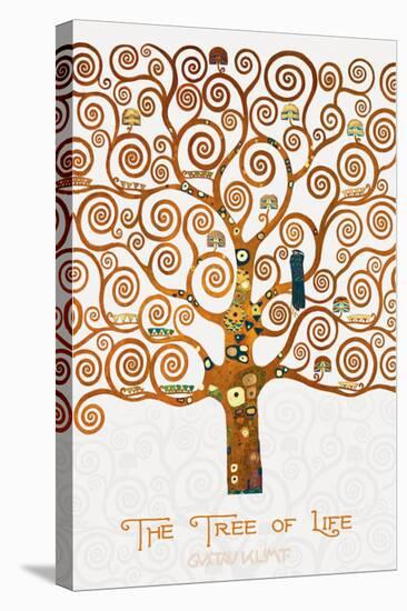 The Tree of Life Pastiche Marzipan-Gustav Klimt-Stretched Canvas