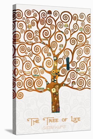 The Tree of Life Pastiche Marzipan-Gustav Klimt-Stretched Canvas