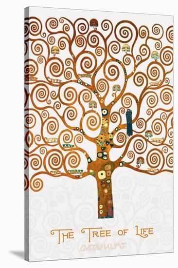 The Tree of Life Pastiche Marzipan-Gustav Klimt-Stretched Canvas