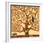 The Tree of Life, Stoclet Frieze, c.1909 (detail)-Gustav Klimt-Framed Art Print