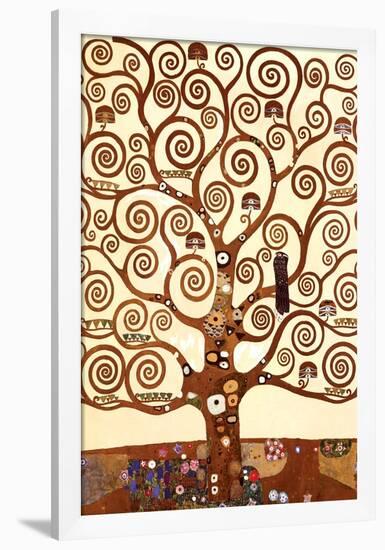 The Tree of Life, Stoclet Frieze, c.1909 (detail)-Gustav Klimt-Framed Poster