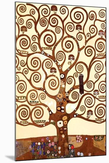 The Tree of Life, Stoclet Frieze, c.1909 (detail)-Gustav Klimt-Mounted Poster