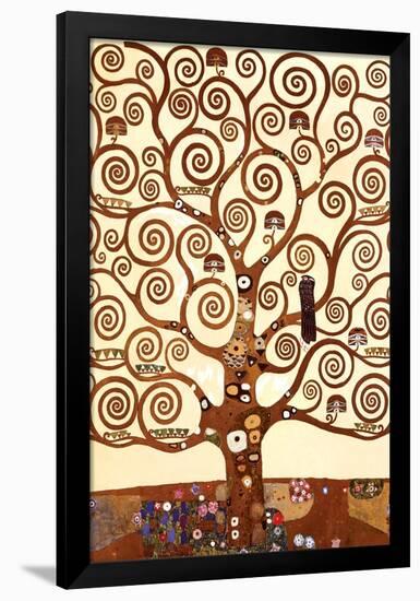 The Tree of Life, Stoclet Frieze, c.1909 (detail)-Gustav Klimt-Framed Poster