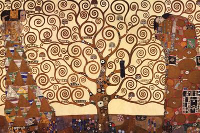 Gustav Klimt tree of life framed vintage art print painting canvas