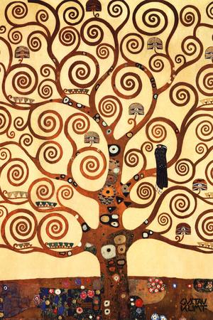 Gustav Klimt The Tree of Life Stoclet Frieze c1909 Wall Art Poster Print 