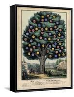 The Tree of Temperance, Published by N. Currier, New York, 1849-Currier & Ives-Framed Stretched Canvas